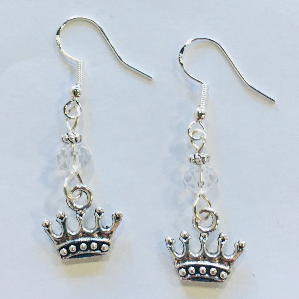 Crown Charm Earrings, Zeta Tau Alpha